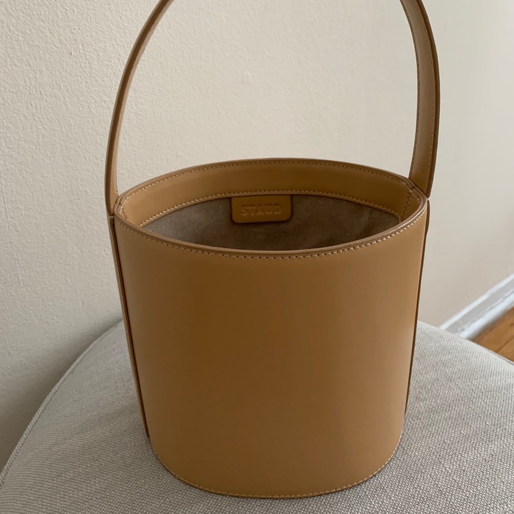 STAUD Bissett leather bucket bag